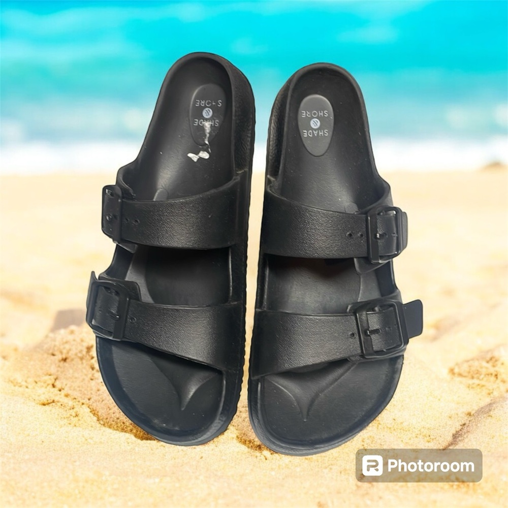Shade & Shore Black Sandals